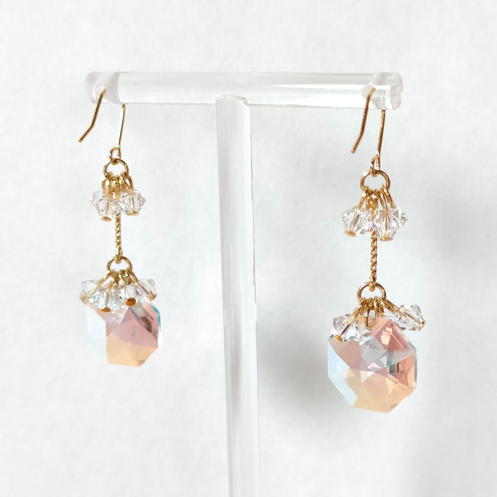 アウトレット】 スワロフスキー・クリスタル使用 ブルーAB ブライダル