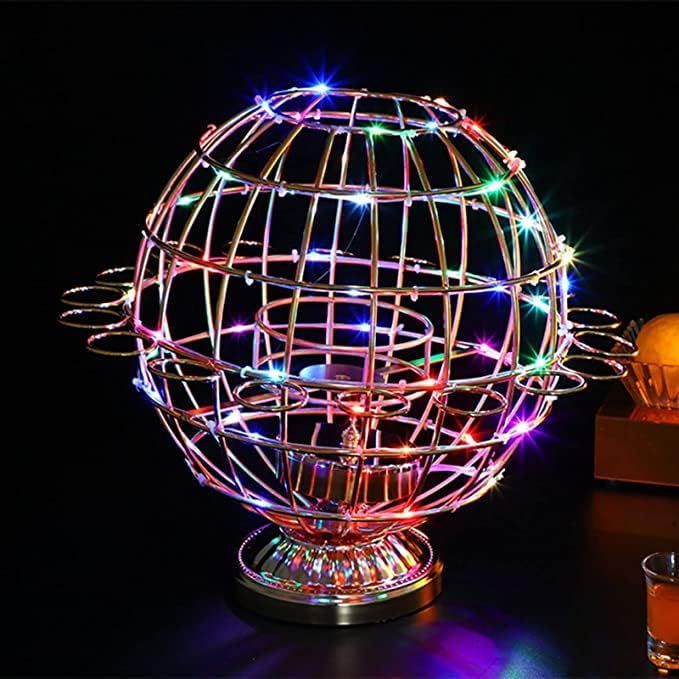 地球儀 テキーラ 地球儀 led酒ボトルの表示棚 カクテルグラス