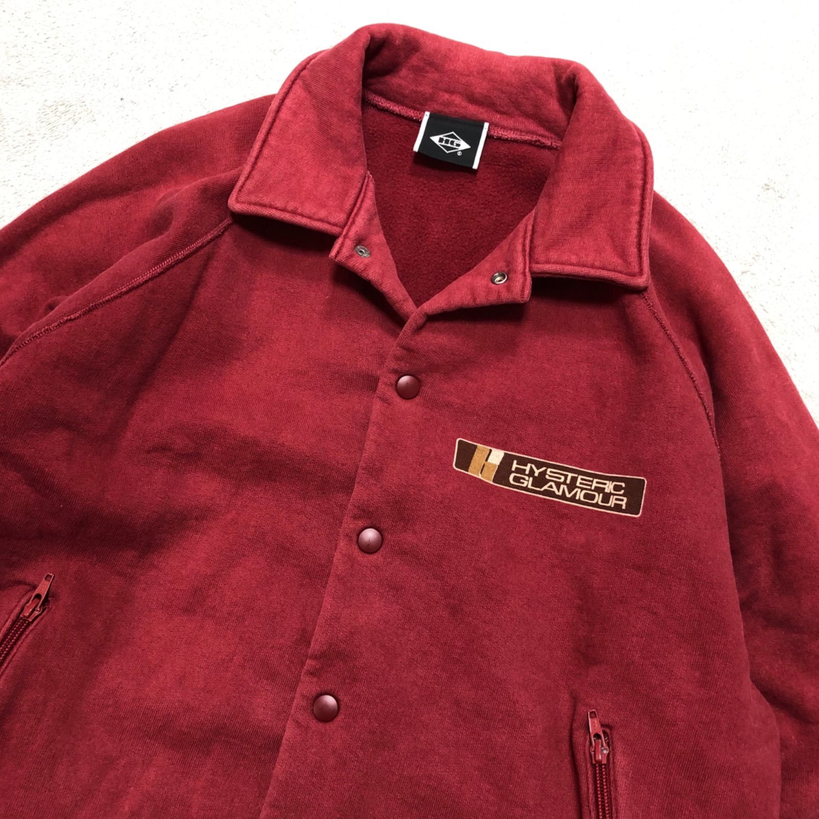 【​限​定​販​売​】 GLAMOUR HYSTERIC スウェット バーシティ コーチジャケット ジャケット・アウター