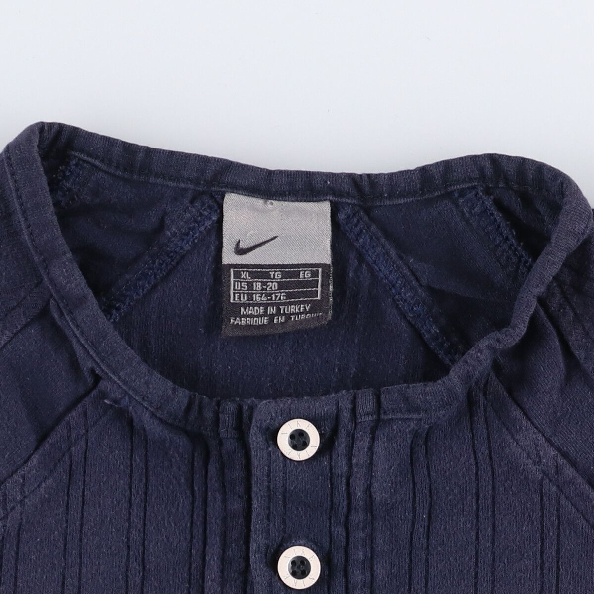 00s nike ナイキ vintage ヘンリーネック ゲーム シャツ 00s MLB ナイキ NIKE シンシナティ・レッズ ストライプ柄