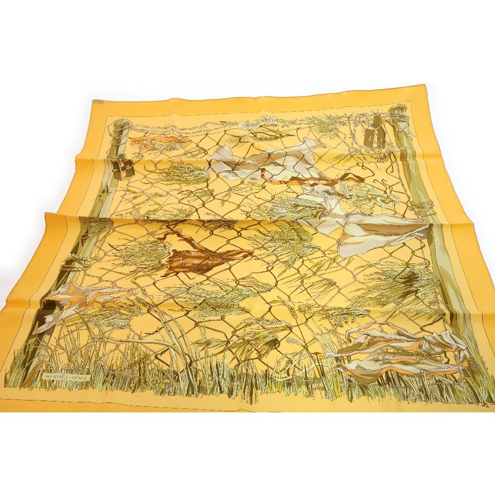 HERMES (エルメス) カレ90 【GRAND VENT】 大判スカーフ ストール