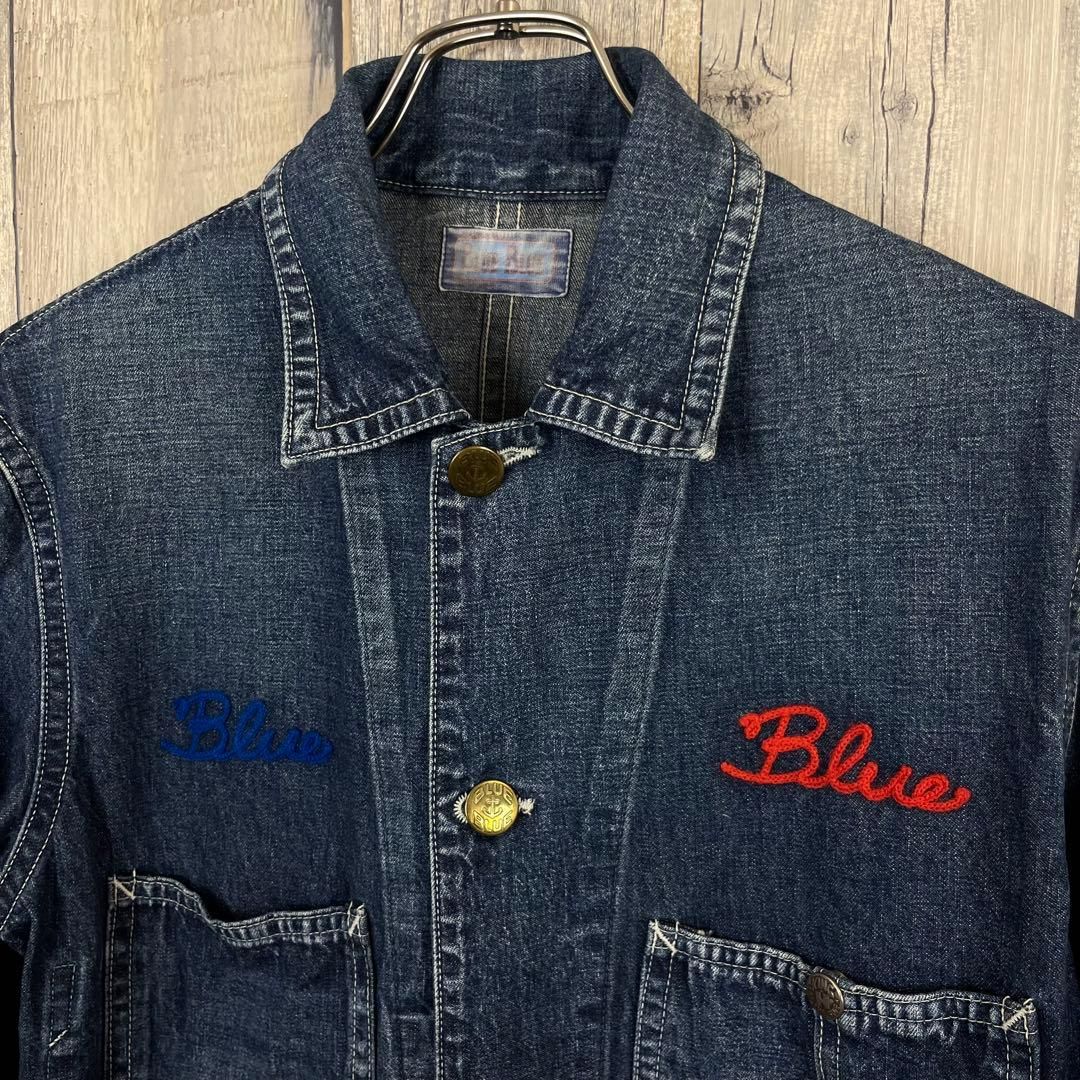 BLUE BLUE ブルーブルー 日本製 デニム カバーオール ジャケット 3