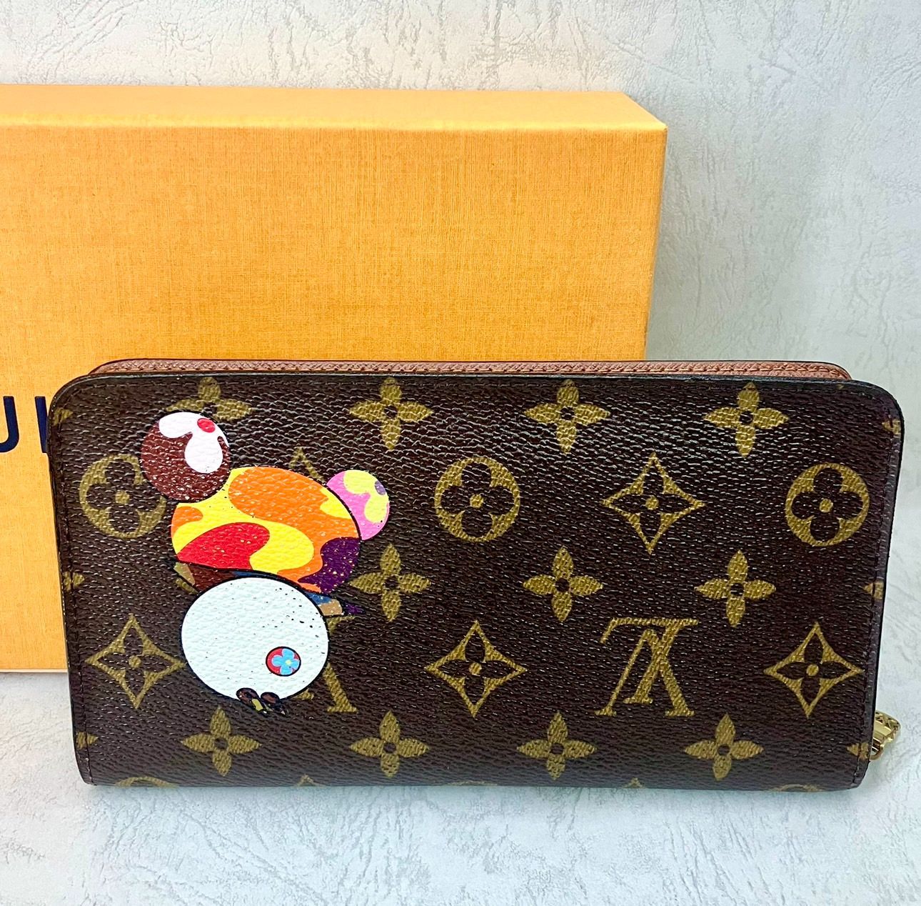 ✨LOUIS VUITTON ルイヴィトン モノグラム ポルトモネジッピーウォレット 長財布 パンダ 村上隆コラボ✨