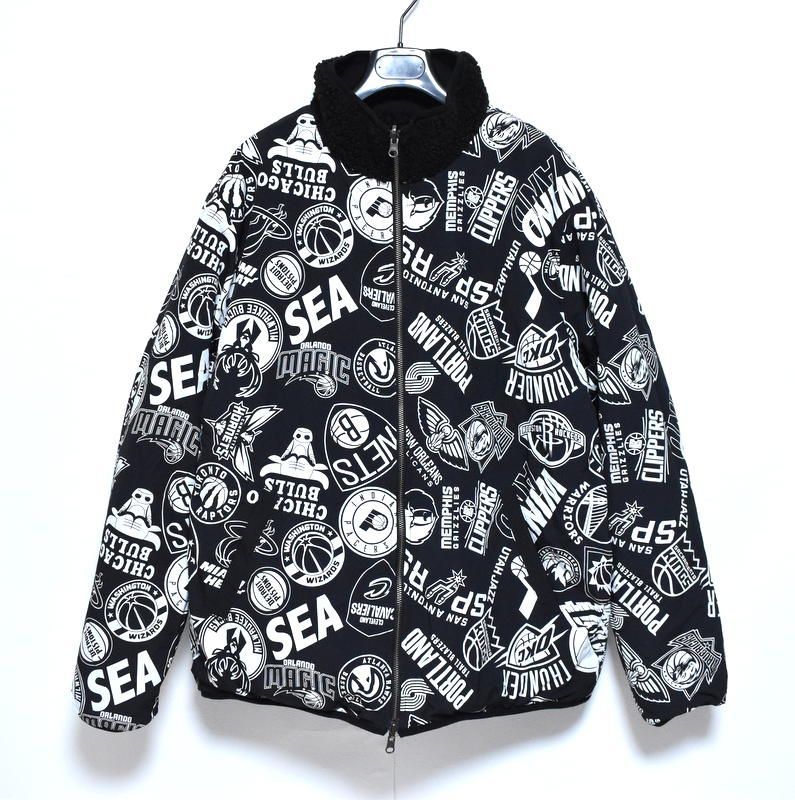 新品 WIND AND SEA × NBA リバーシブル ボア フリースジャケット L WDS  