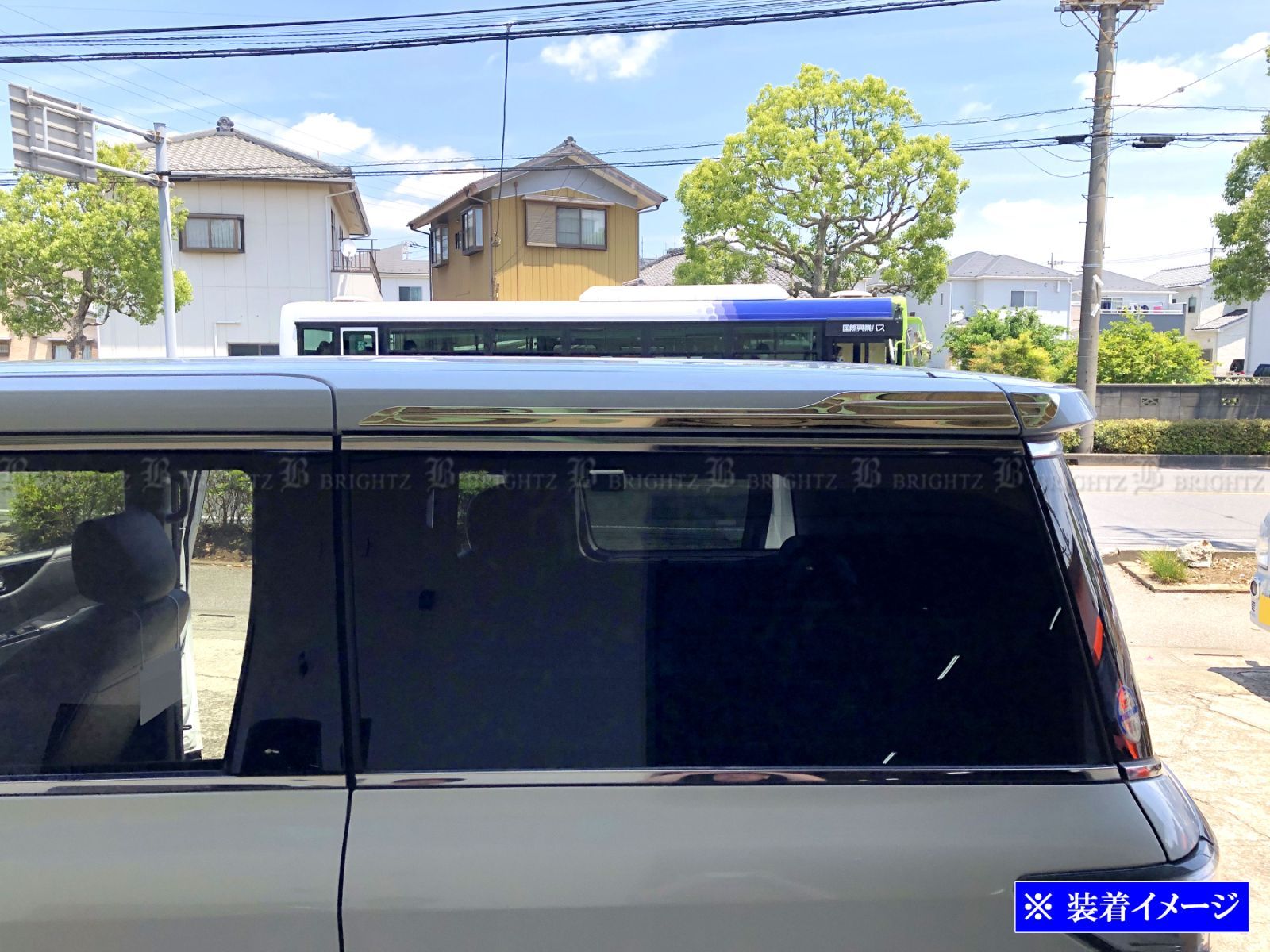 超鏡面ステンレスメッキルーフモール 4PC