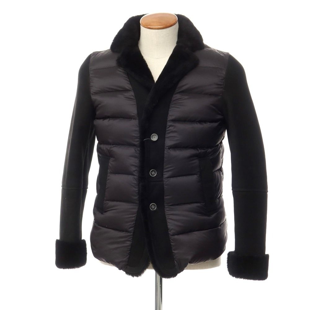 中古】エンメティ EMMETI ムートン ナイロン ダウンジャケット  