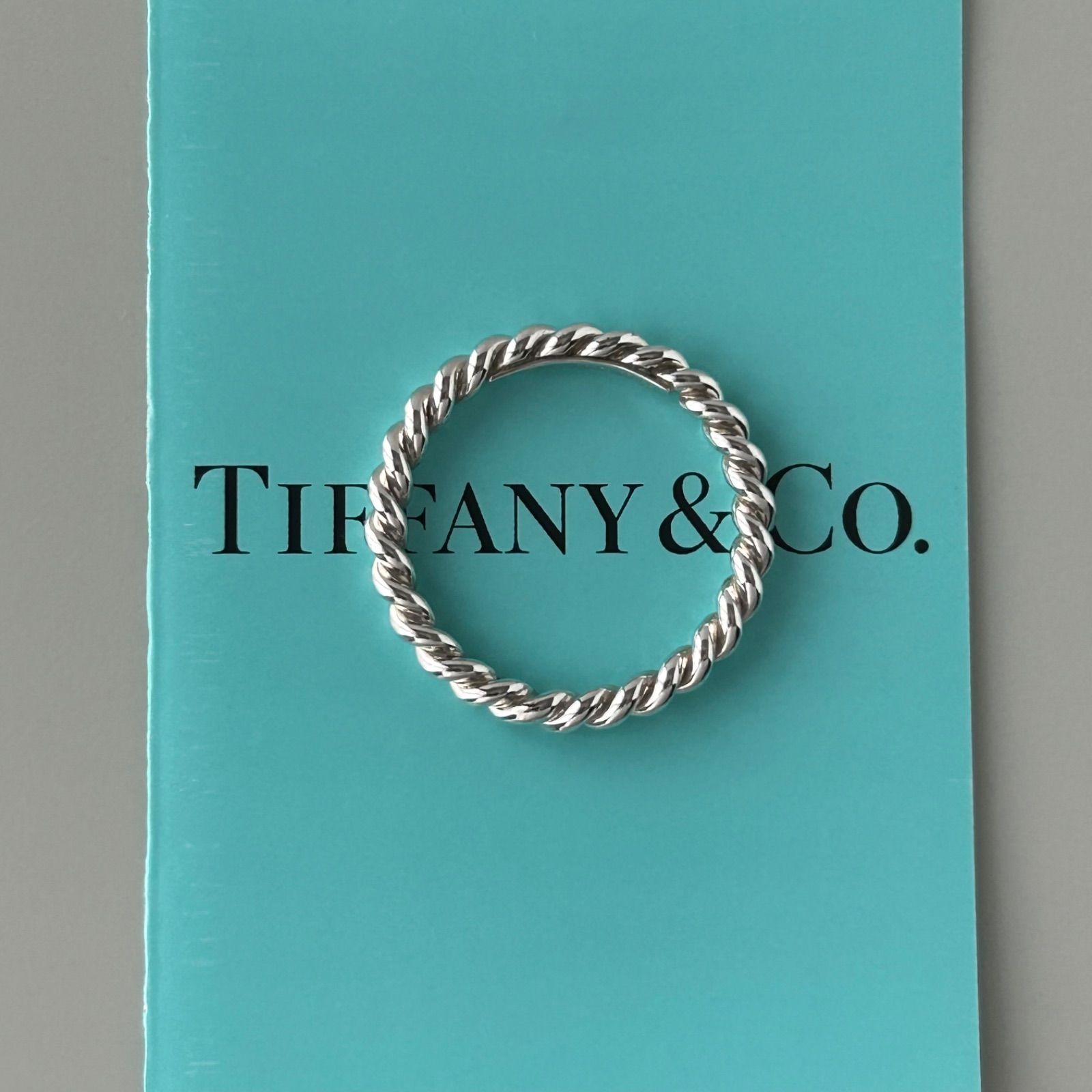 ティファニー スクリュー ツイスト リング 指輪 AG925 約9号 TIFFANY