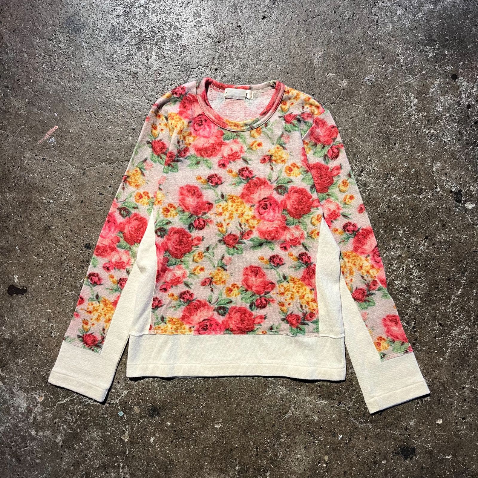 COMME des GARCONS 18aw 花柄ドッキングニット コムデギャルソン 2018aw AD2018