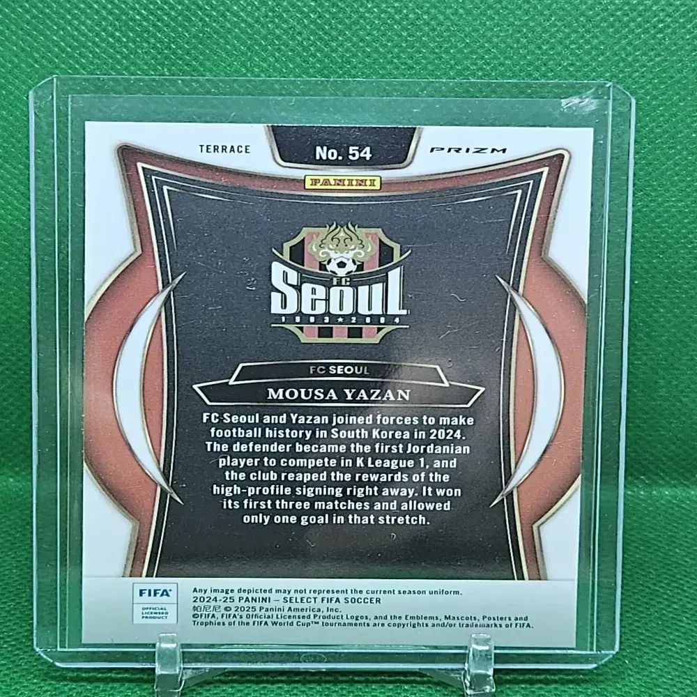 24 ー 25 パニーニセレクト FIFA フィファ ヤザン FC ソウル ハニカム ケースヒット