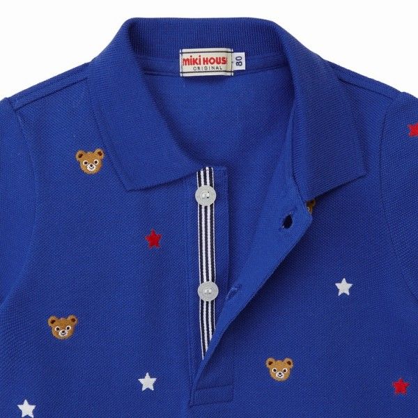 プッチー プチ刺繍入り半袖ポロシャツ