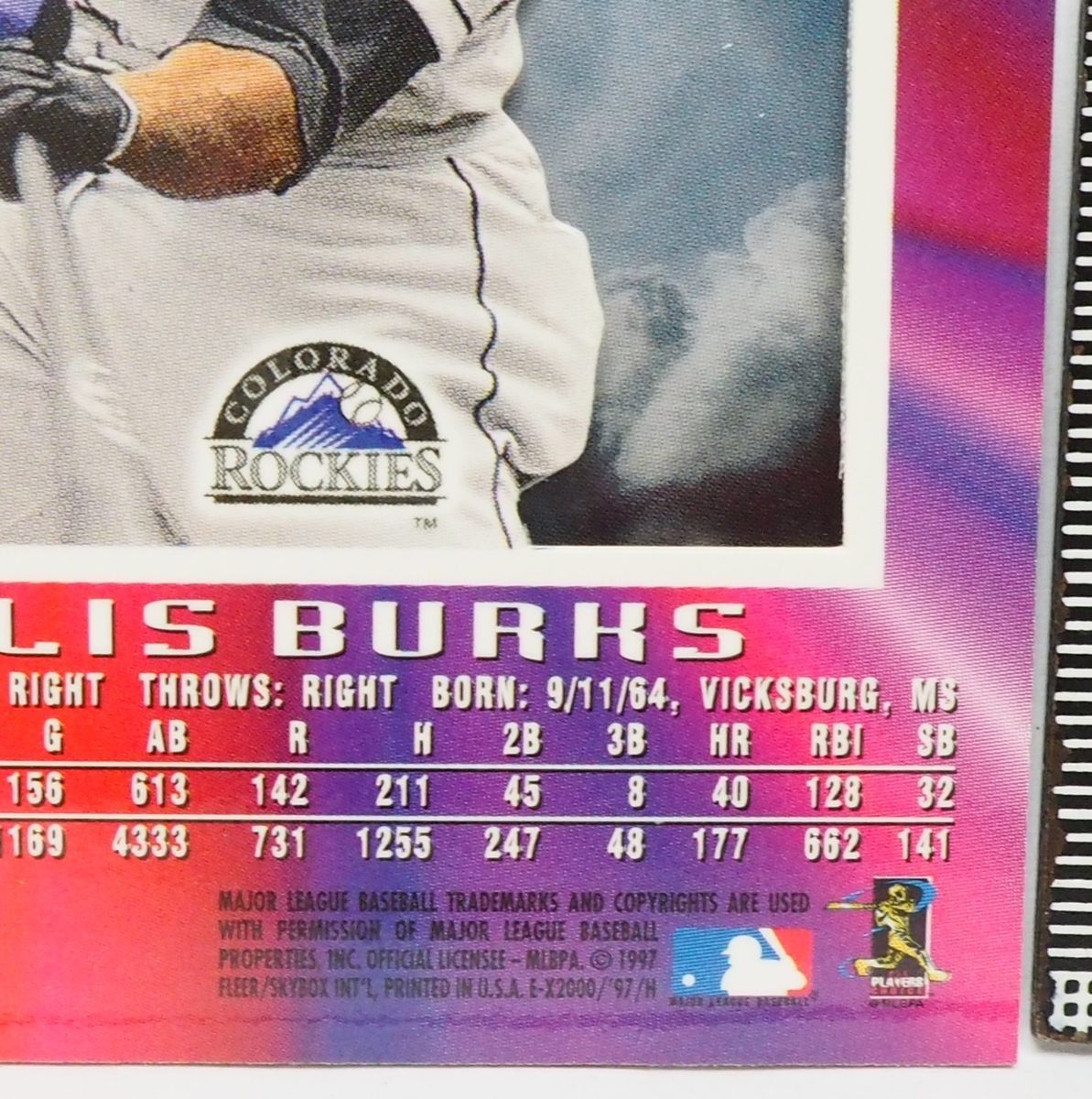 FLEER Skybox EX2000 #68【Ellis Burks(COLORADO ROCKIES・OF