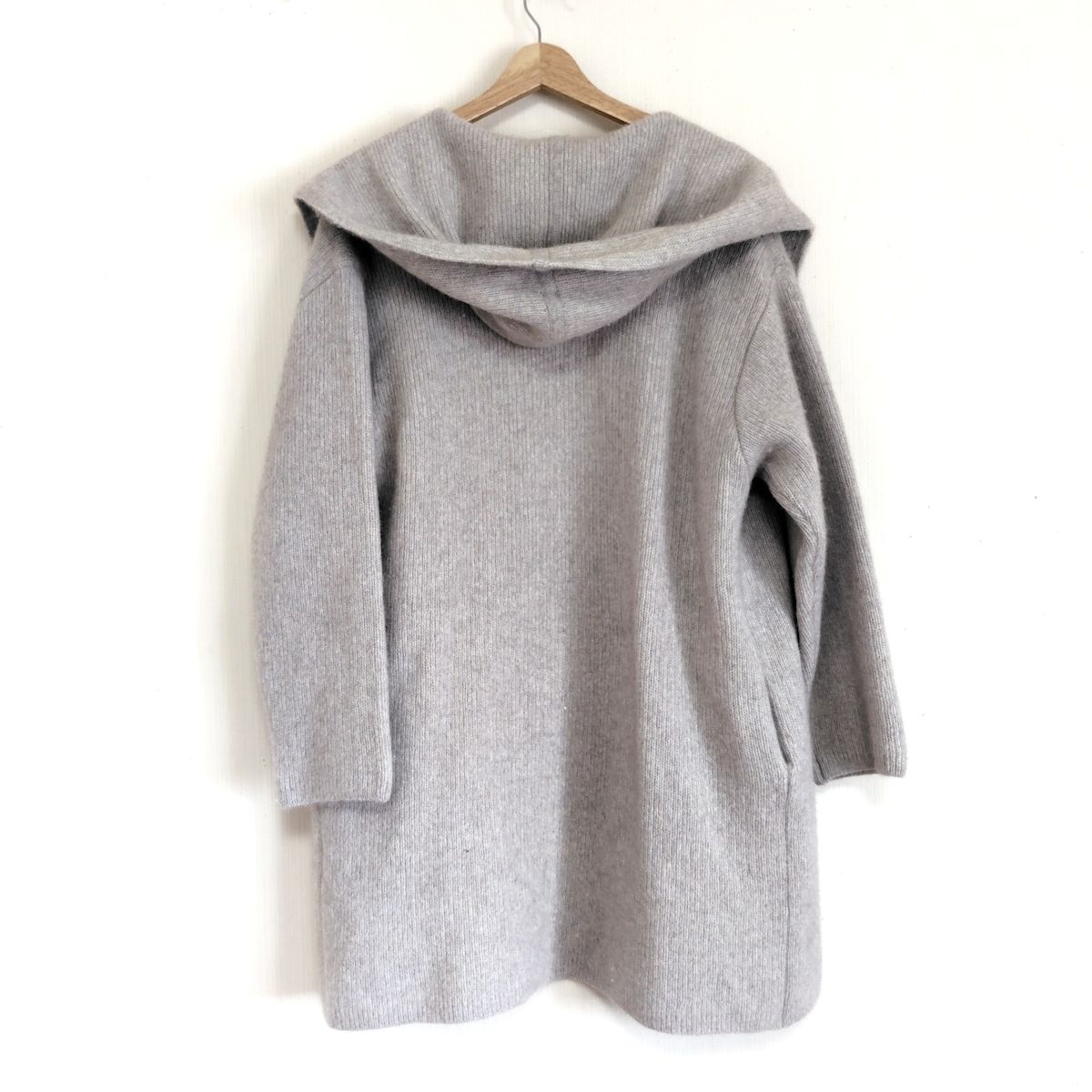 ジユウク 自由区/jiyuku コート サイズ38 M ライトグレー×グレー レディース コーディガン/カシュクール/春・秋物 美品 自由区 - 自由区⁄jiyuku(ジユウク) コート サイズ38 M レディース美品