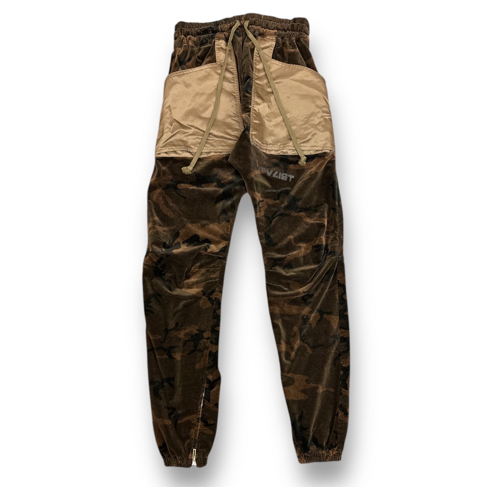 CVTVLIST ベロアミリタリーカモフラパンツ イージーパンツ カタリスト