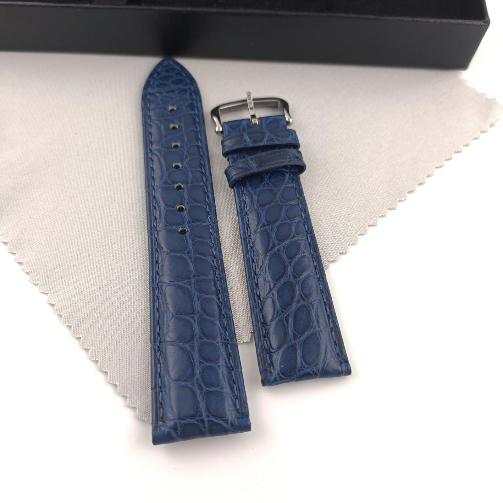 CASSIS アリゲーター レザーベルト ブラック カルティエ マストタンク