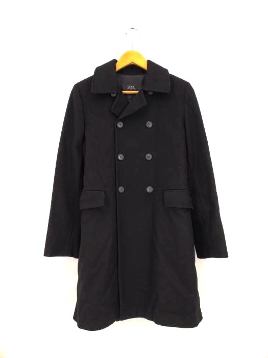 アーペーセー A.P.C. メルトンウールダブルチェスターコート フランス