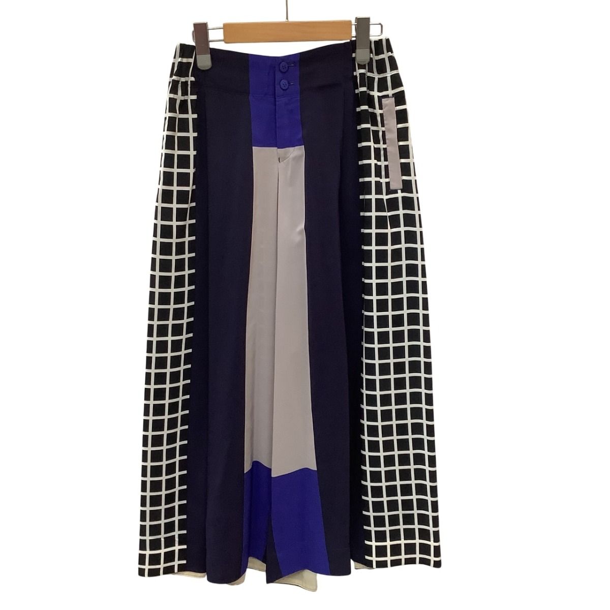♪♪ISSEY MIYAKE イッセイミヤケ ガウチョ パンツ SIZE 1 IM52FF517 ネイビー