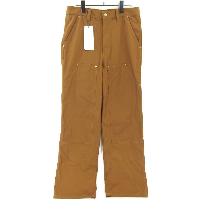 ♥ UN アンユーズド Double knee duck pants UW1176-C002S2 ダブルニー ダック ワークパンツ ブラウン 2 タグ付き 65008590
