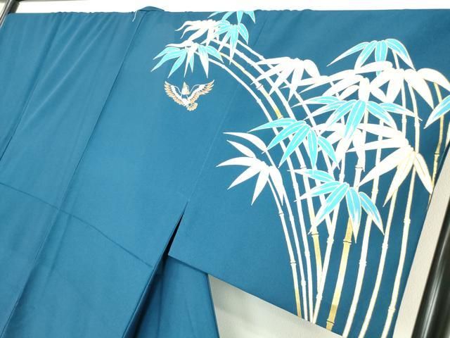 単衣 飛鳥笹竹文