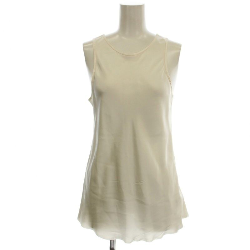 e BIOTOP Lingerie ビオトープ silk tank top EEH-32010 シルク タンクトップ 0 白 ホワイト | G
