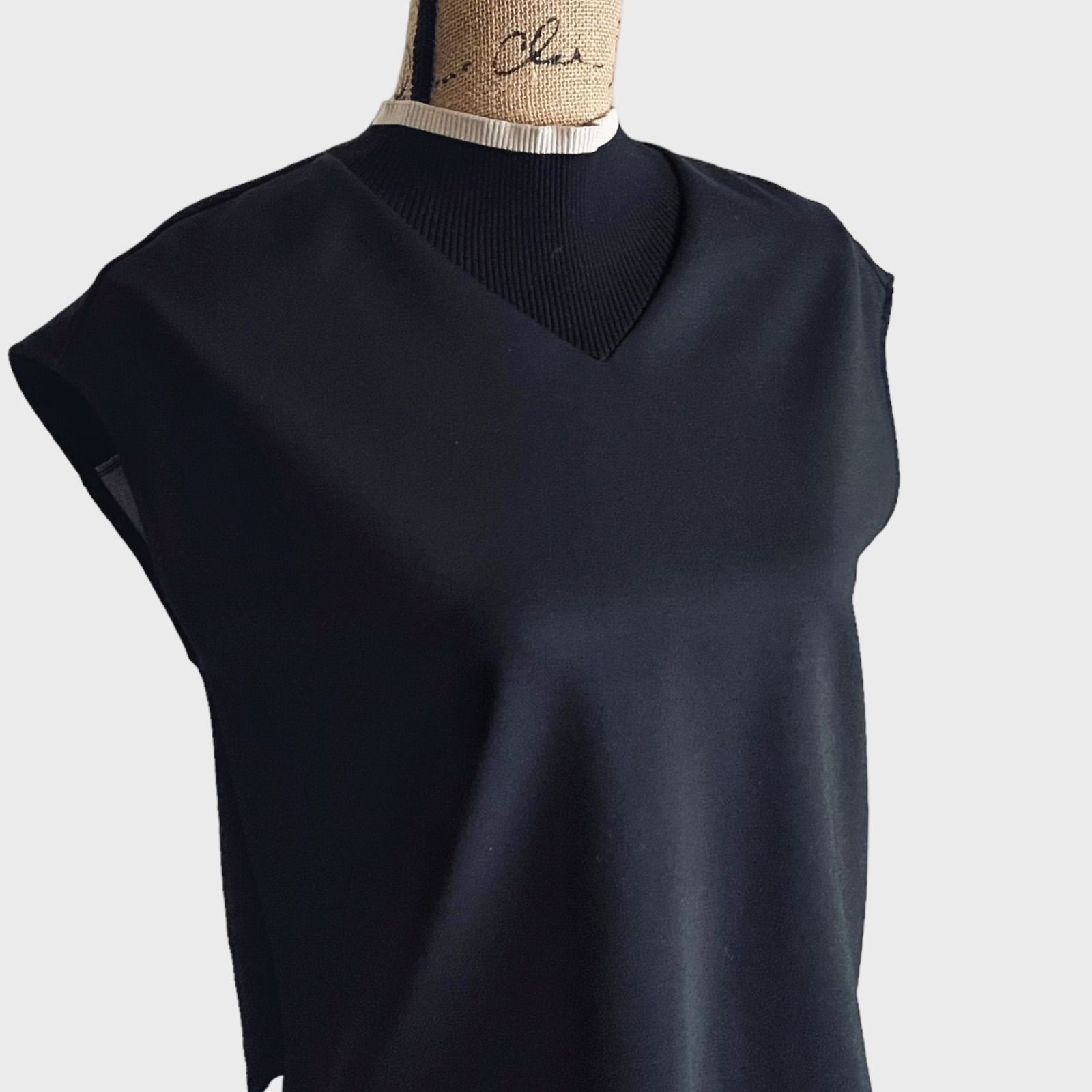 完売 ADORE アドーア バイカラーラインポンチカットソー セー