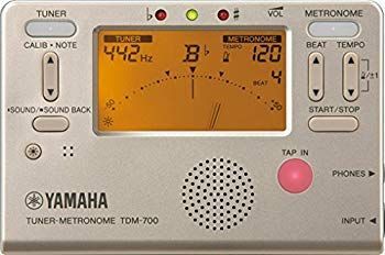 ヤマハ YAMAHA チューナーメトロノーム ゴールド TDM-700G チューナーとメトロノームが同時に使えるデュアル機能搭載 サウンドバック機能 日常の z2zed1b