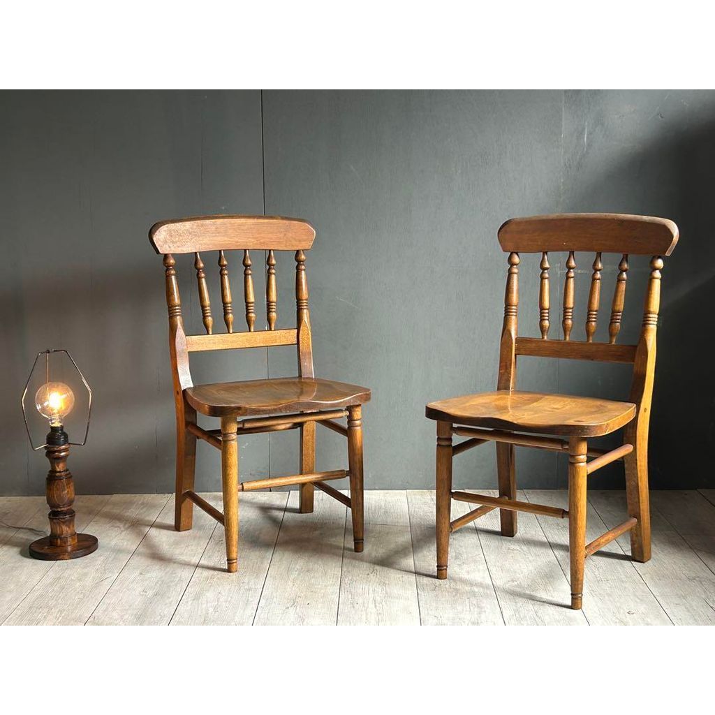 希少　アンティーク　シンプル　無垢材チェア　スポークチェア　ヴィンテージ　IZ 希少 アンティーク シンプル 無垢材チェア スポークチェア