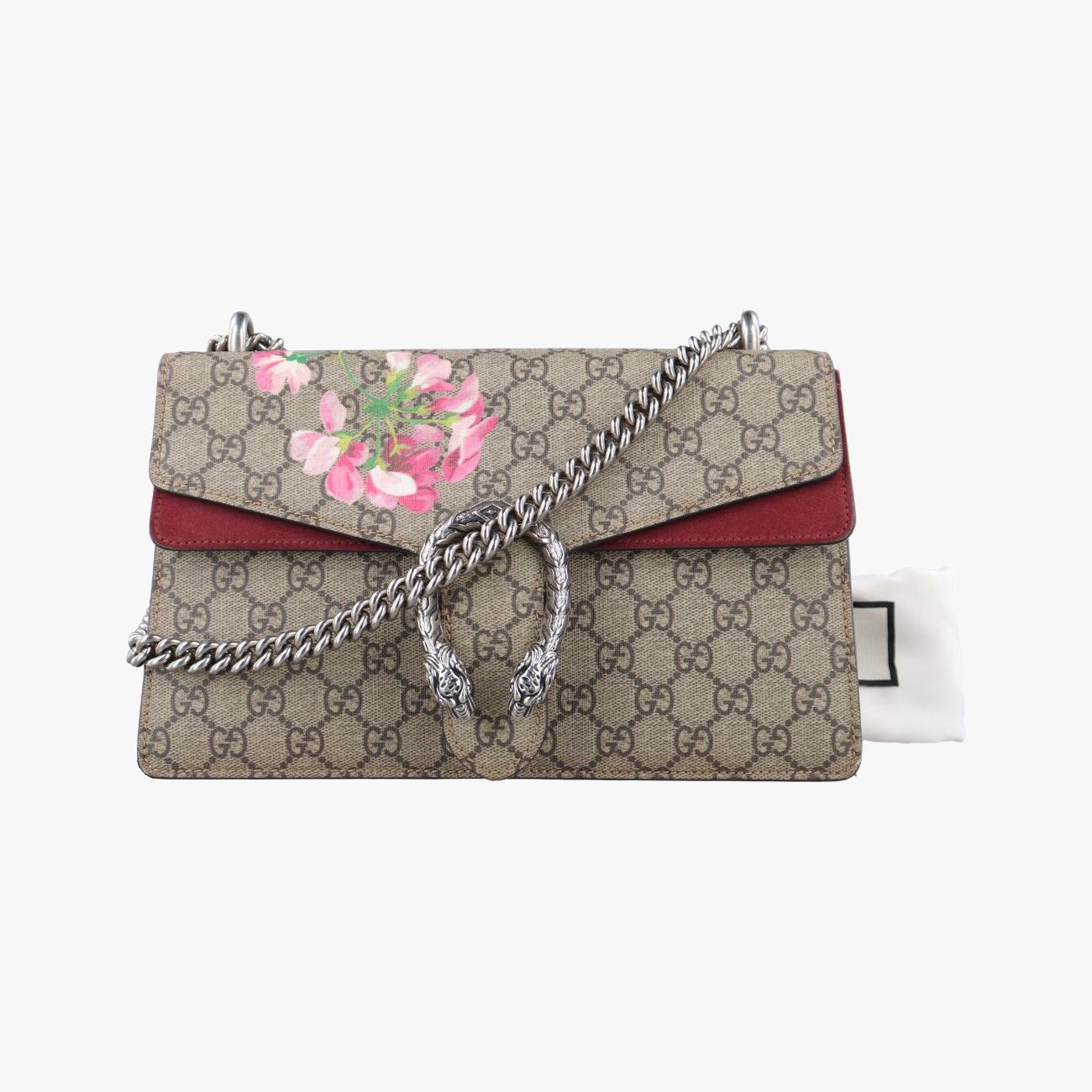 グッチGucciディオニュソスベージュ×レッド×マルチカラーPVCコーティングキャンバス × スエード400249E019170211