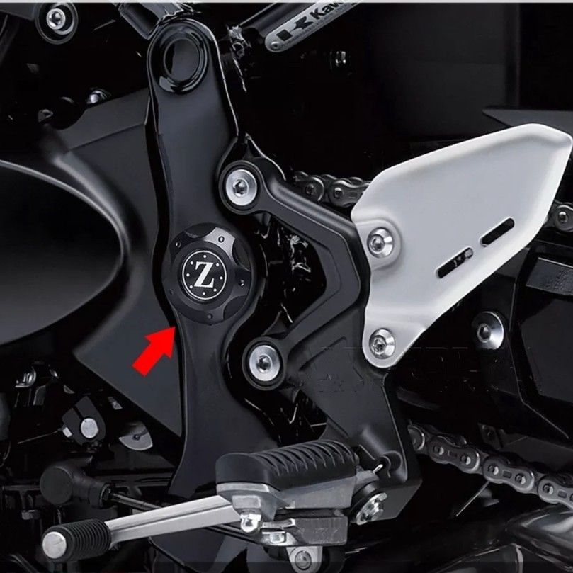 z900rs フレームカバーキャップ 銀、黒 kawasaki - メルカリ