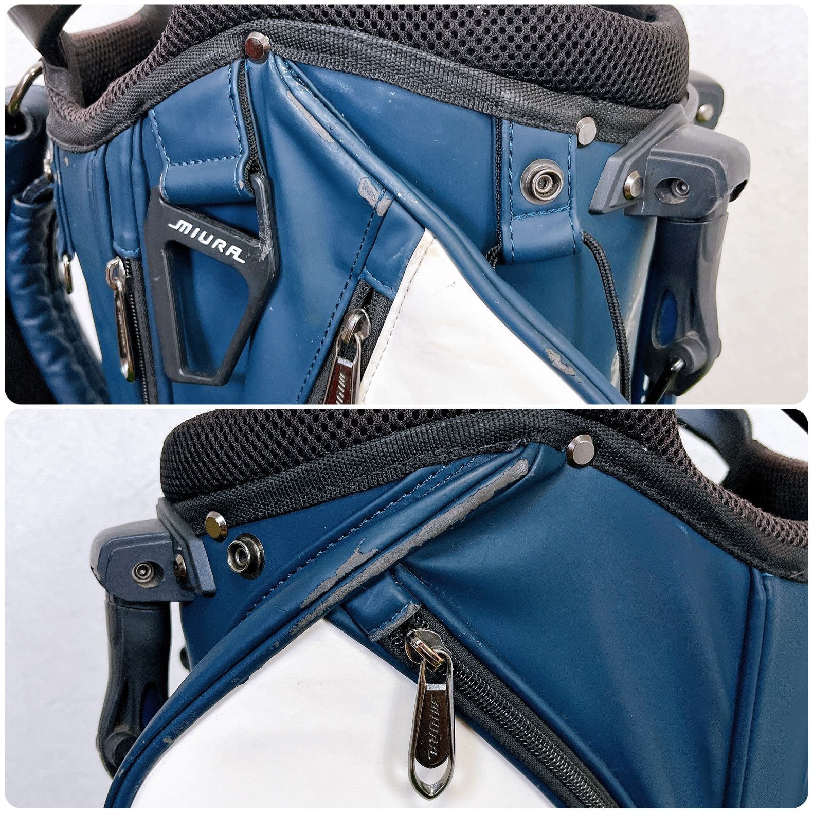 三浦技研　ミウラ　MIURA SG-302 スタンド式　キャディバッグ 三浦技研 ミウラ MIURA SG-302 スタンド式 キャディバッグ ネイビー