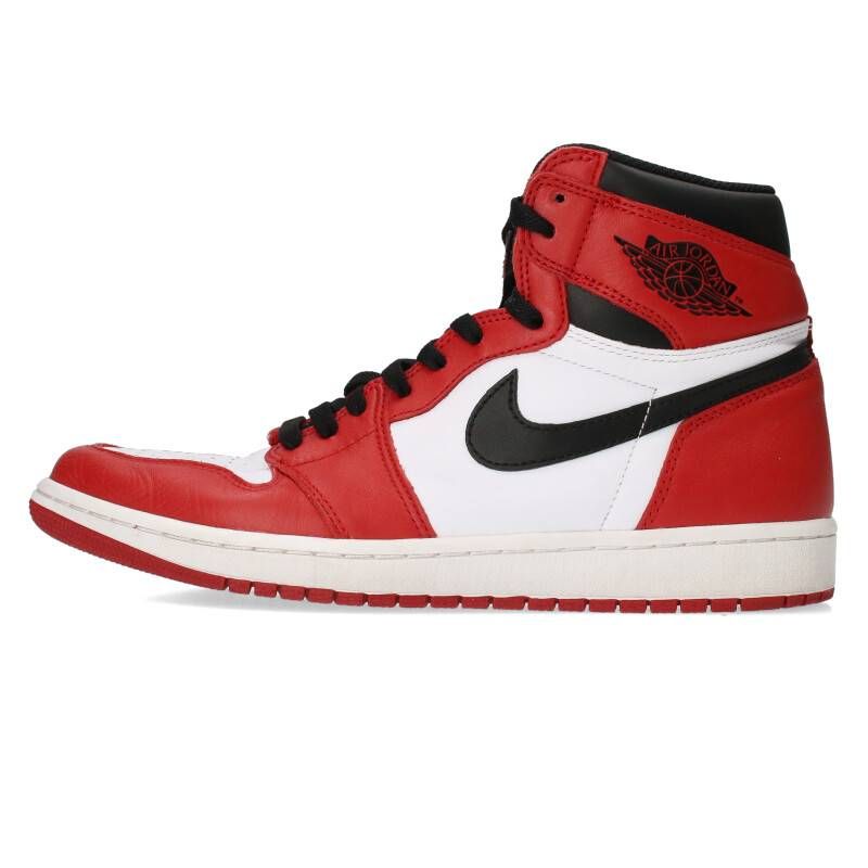 ナイキ 2015 AIR JORDAN 1 RETRO HIGH OG CHICAGO 555088-101 エアジョーダン1レトロハイオージーシカゴスニーカー  メンズ 28cm - メルカリ