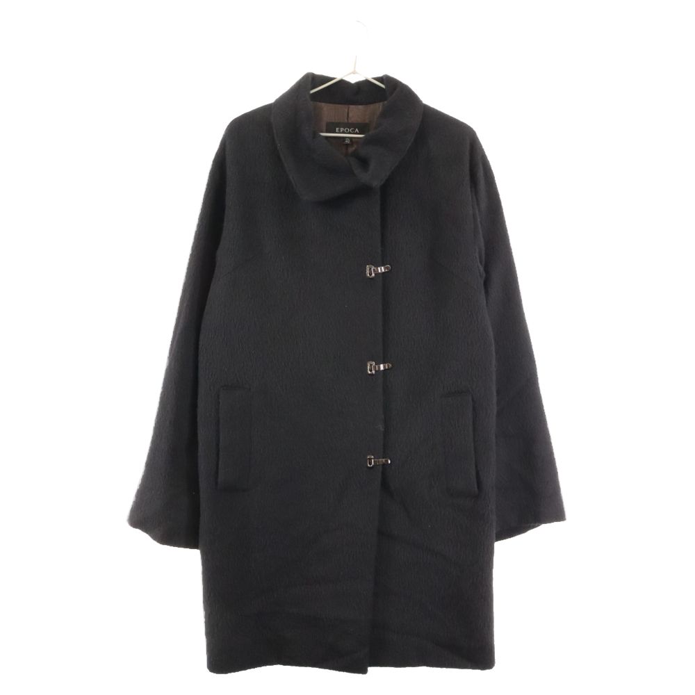 EPOCA (エポカ) ホックボタン ロングコート レディース ブラック