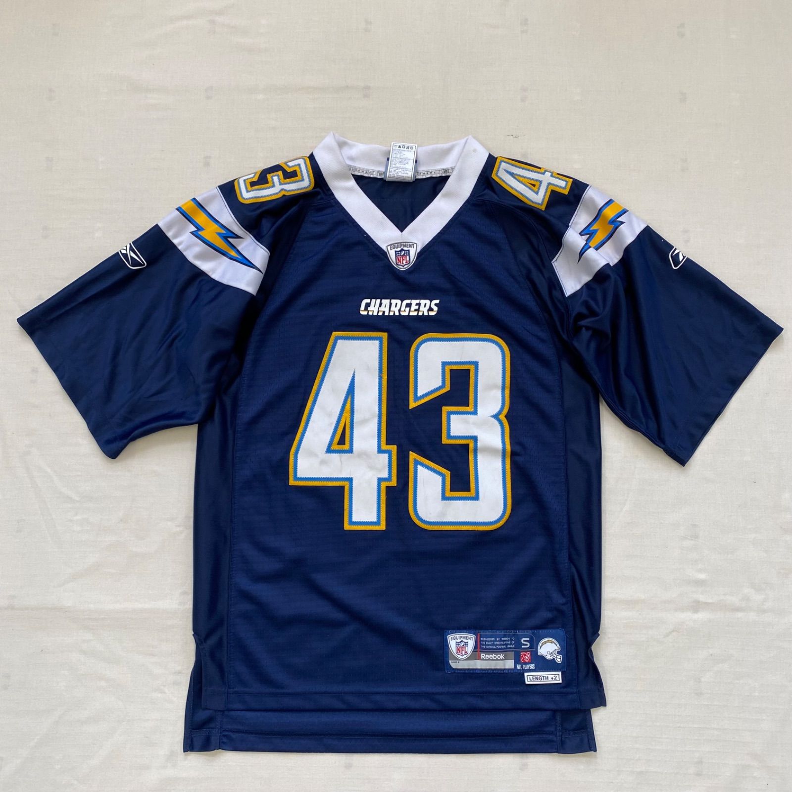 reebok社製　NFL Los Angeles CHARGERS ジャージ Vtg 90s Reebok San Diego Chargers Windbreaker Sz S Blue NFL