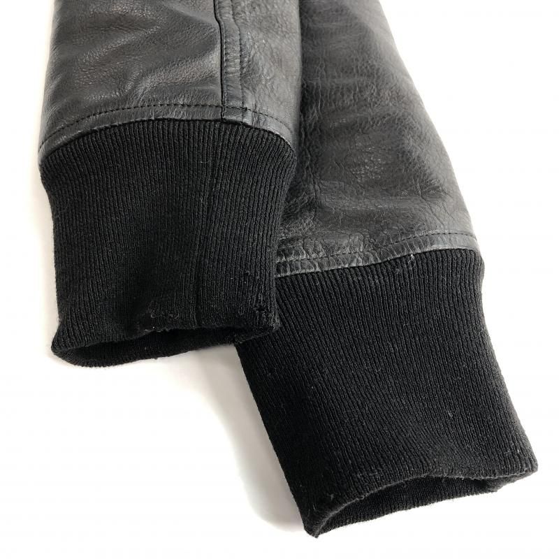 【中古】Rick Owens 16ss レザージャケット 38 ブラック リックオーウェンス[10]