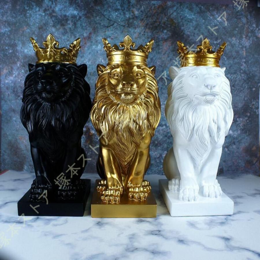 ライオン 雑貨 アニマルオブジェ 狼 雑貨 本物そっくり ホワイト