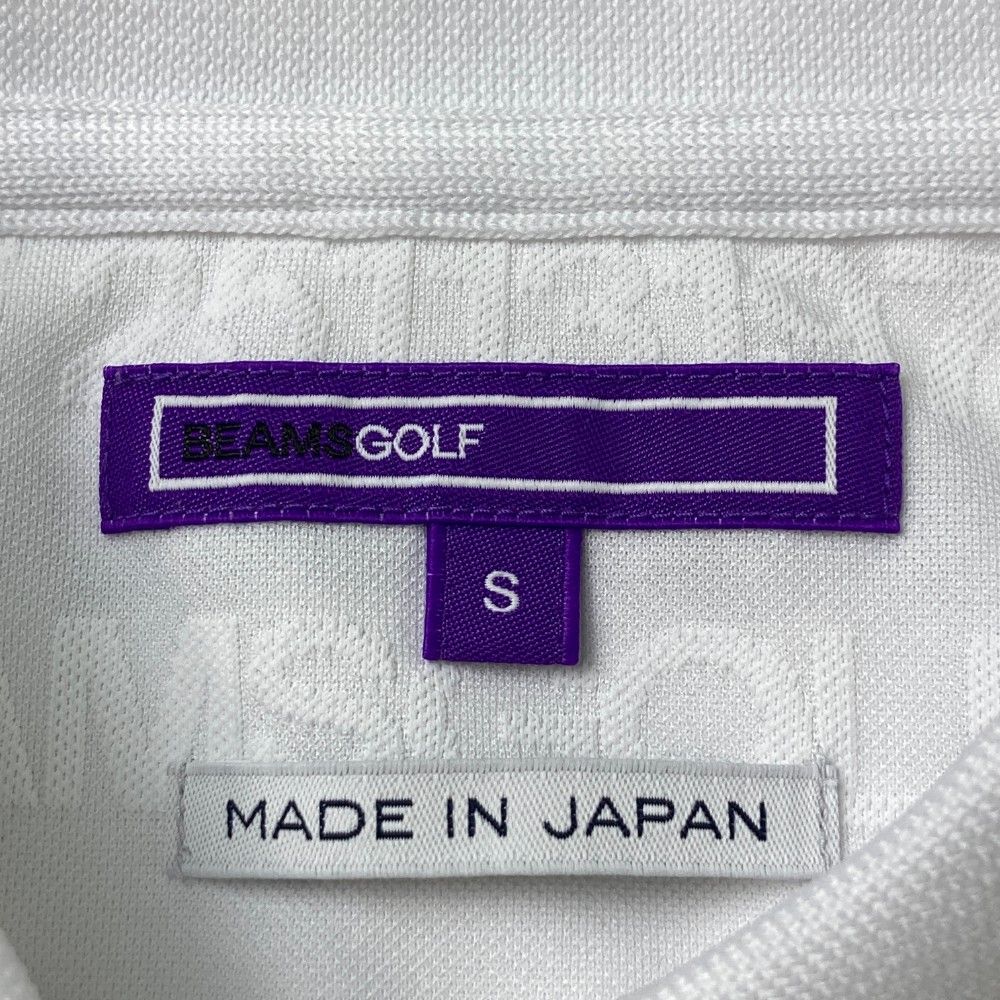 サイズ：S BEAMS GOLF ビームスゴルフ 半袖ポロシャツ 総柄