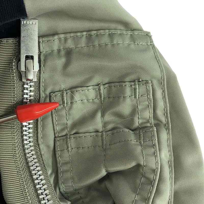 sacai / サカイ | 異素材 ドッキング ミリタリー ボリュームスリーブ