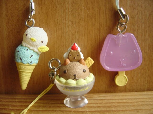 ♯Ffm10AZカピバラさんひんやりデザートストラップ全6種