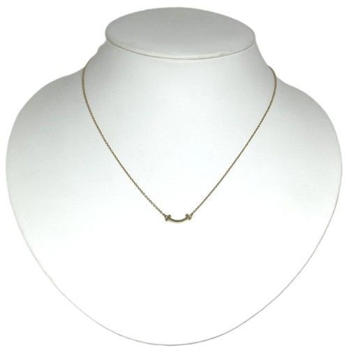 Tiffany&Co. ティファニー Tスマイル ネックレス ミニ 62617640 750YG  