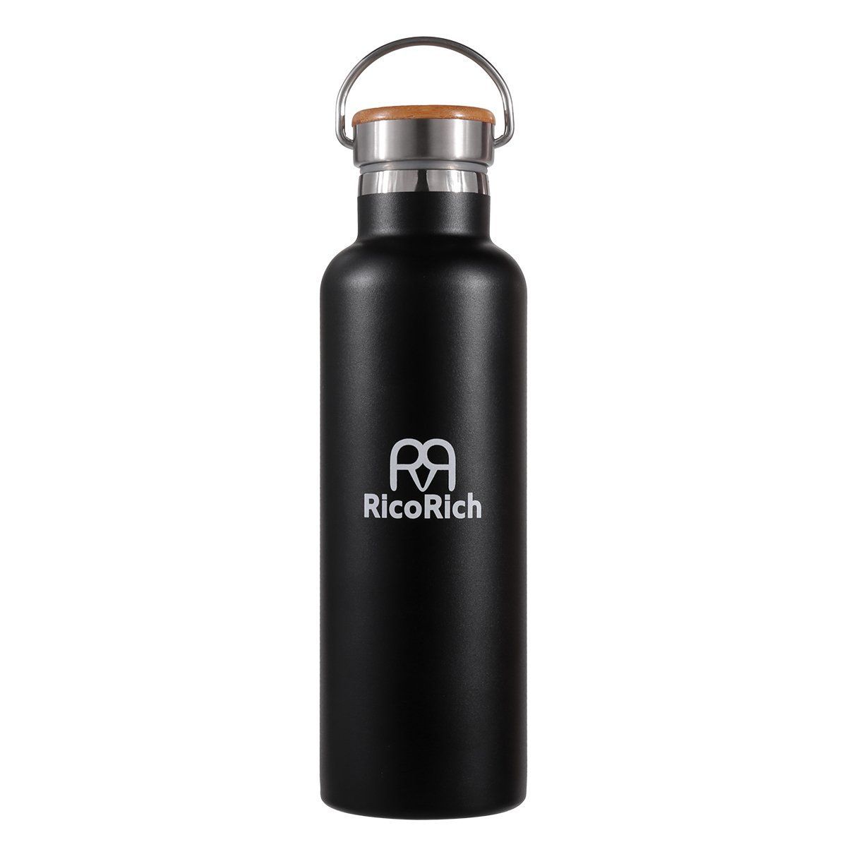 【特価商品】ステンレス水筒 保冷 スポーツボトル 保温 750ml 真空断熱 ブラック(RRWB06-BK)… RicoRich