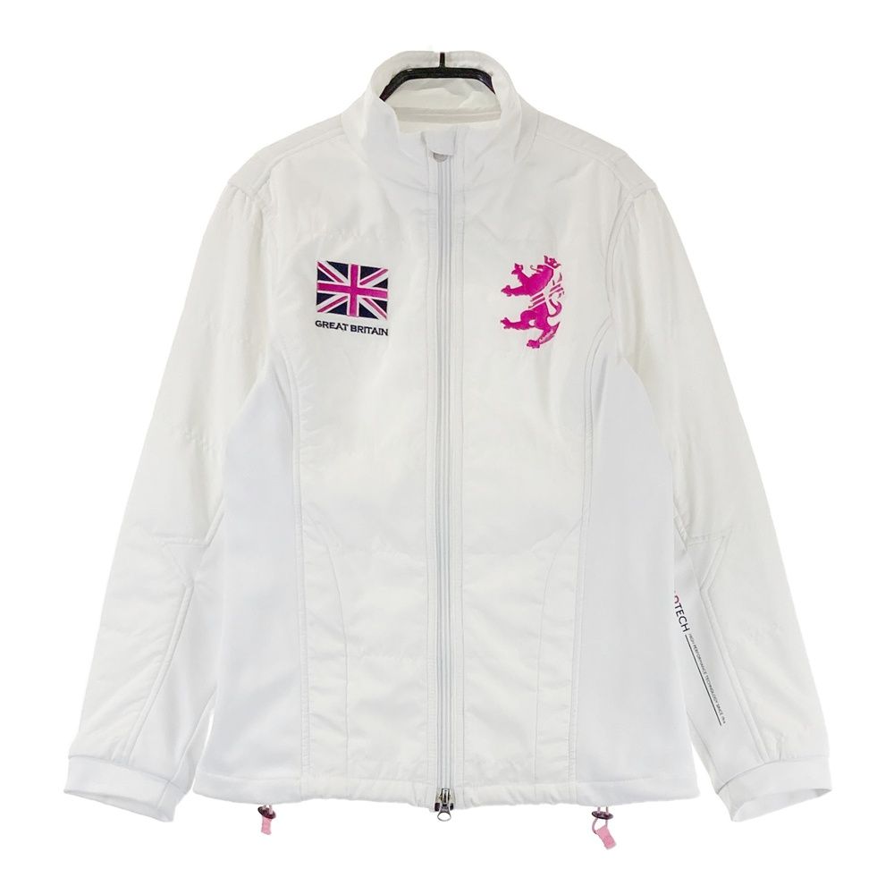 サイズ：S ADMIRAL アドミラル 中綿切替 ジップジャケット ホワイト系