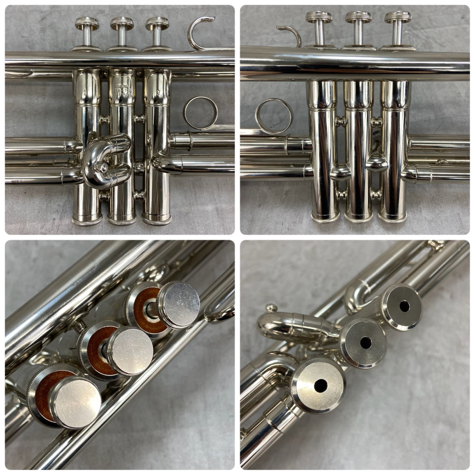 【美品】ヤマハ　YTR-136 B♭トランペット ニッケル YAMAHA ヤマハ YTR-136 B♭トランペット trumpet 管楽器 Mボア