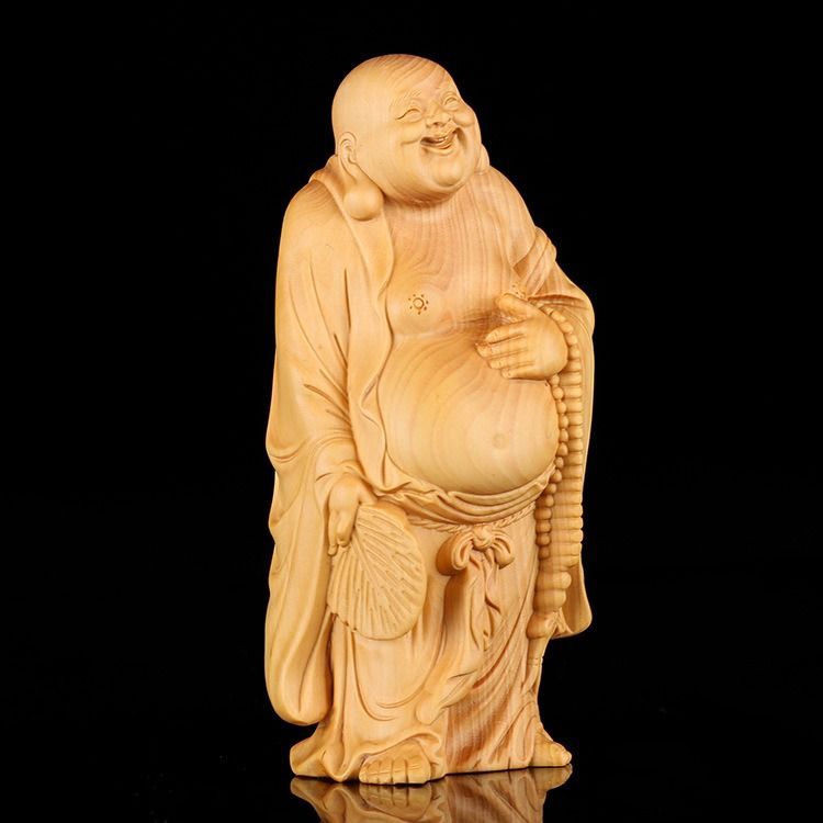 布袋様 七福神 弥勒仏 弥勒菩薩像 置物 仏教工芸品 福運 金運 開運