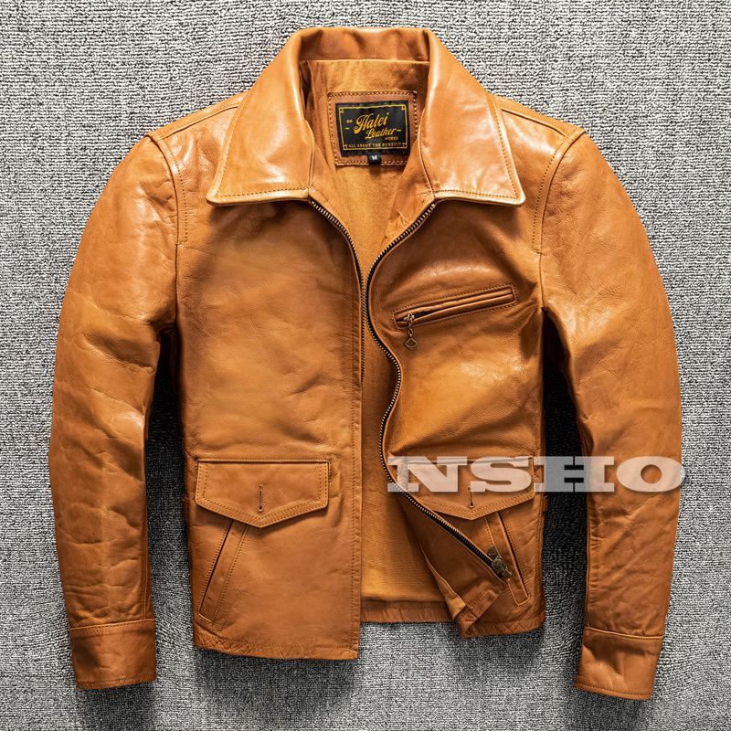 レア色 カウハイド 復刻40's アビエイタースタイル メンズ 革ジャン