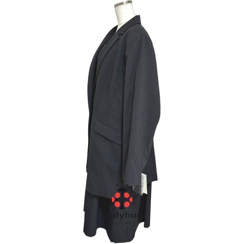 クロスプラス レディース セレモニースーツ 洗えるスーツ 3ピース 冬 ジャケット ワイドパンツ ワンピース 4L グレー 無地