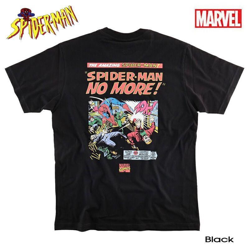 MARVEL マーベル SPIDERMAN スパイダーマン Ｔシャツ 半袖 メンズ