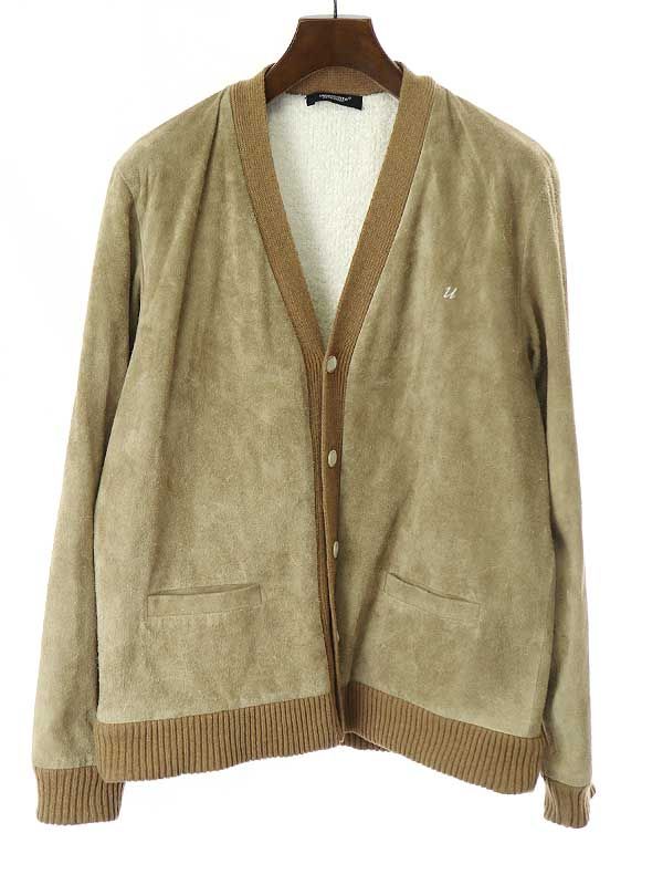k*x様 UNDERCOVER スエード ボア カーディガン レザージャケット UNDER COVER アンダーカバー 18AW スエードレザーボアカーディガン