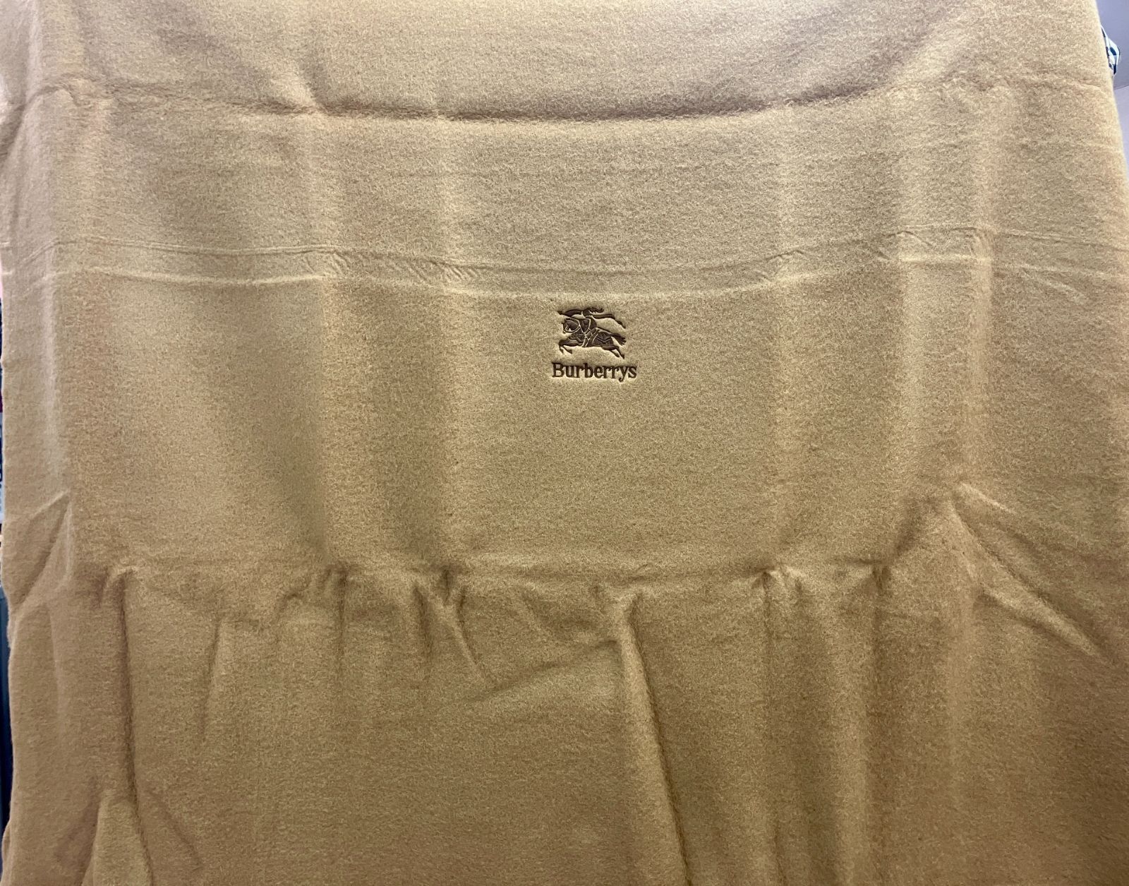 純毛毛布 バーバリーBurberrys ウール100％ 虫食いあり - メルカリ