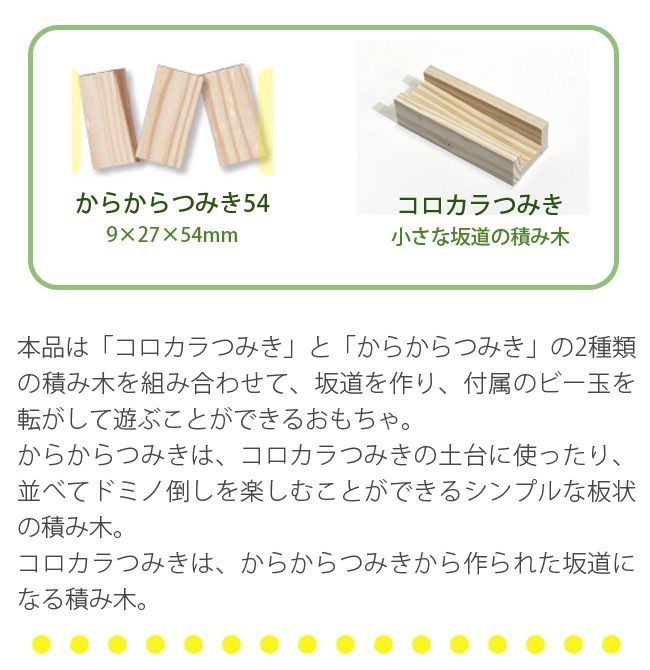 コロカラつみき20P＋からからつみき54×40枚 木製 積み木 おしゃれ 知育