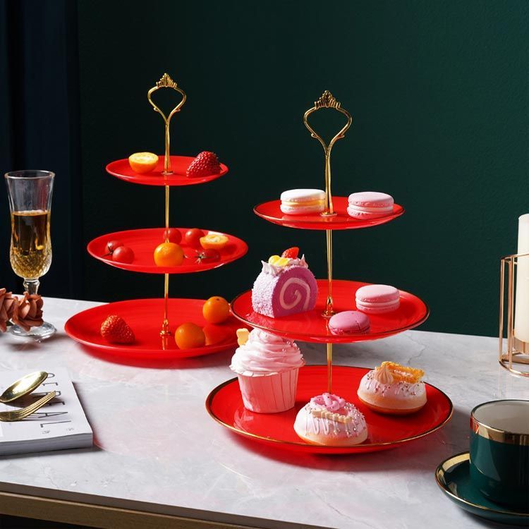 【レア　アラビア/ロールストランド　ケーキスタンド　3段】 レア アラビア/ロールストランド ケーキスタンド 3段】