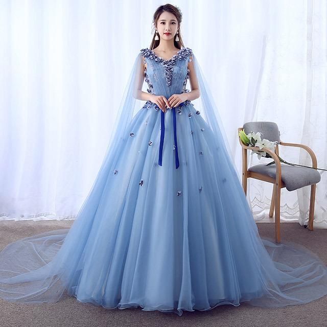 ブルー 演奏会ドレス ノースリーブ 編み上げ Aライン ドレス 発表会 演出服 ステージ衣装 ロングドレス イブニングドレス 二次会ドレス